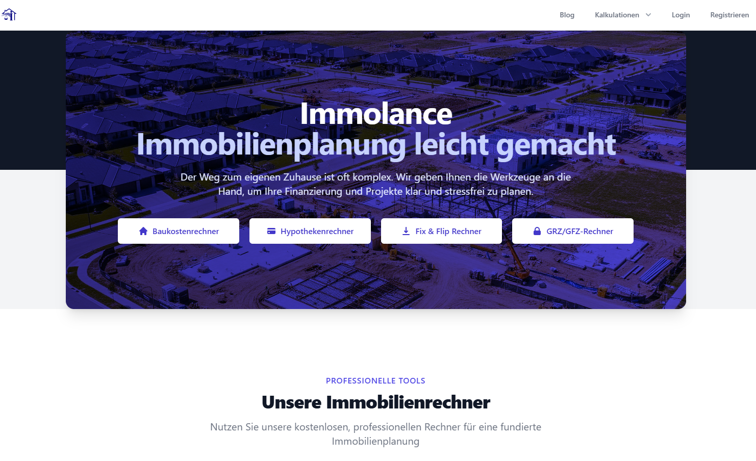 Immobilien Planungs Tool
